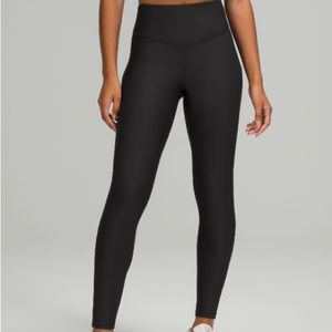 Lululemon base pace fleece leggings high rise 28”